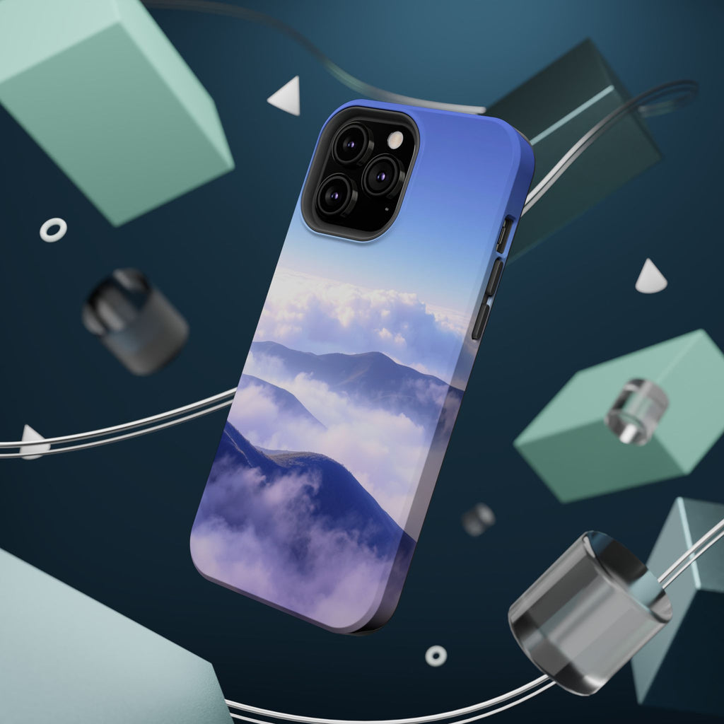 iPhone Dreamy Fog Rolling Over Hills Design Soft iPhone 20 Finish · iPhone Case