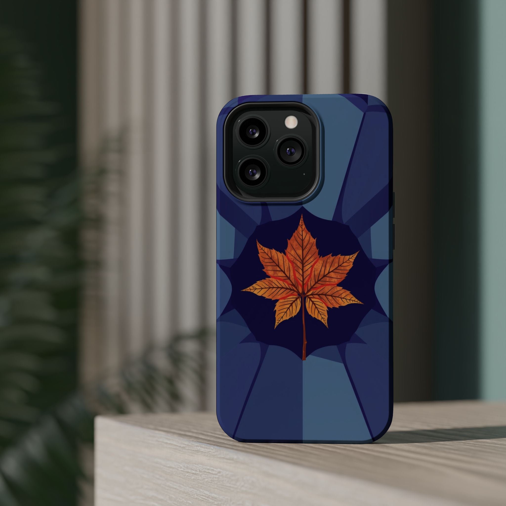 iPhone Autumn Maple Abstract Geometric Slim Everyday Designer Case · iPhone Case