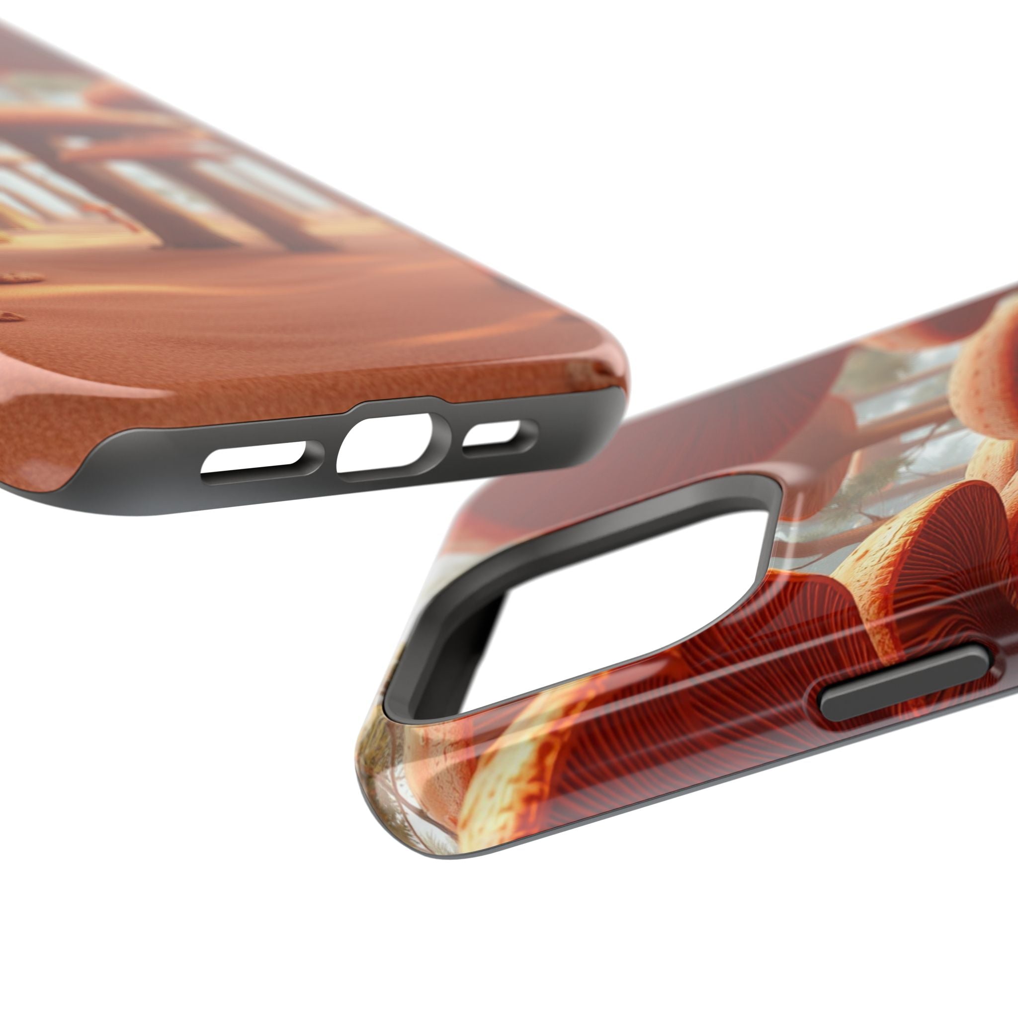 iPhone Mushroom Forest 3D Digital Bold Modern Everyday Snap Case · iPhone Case