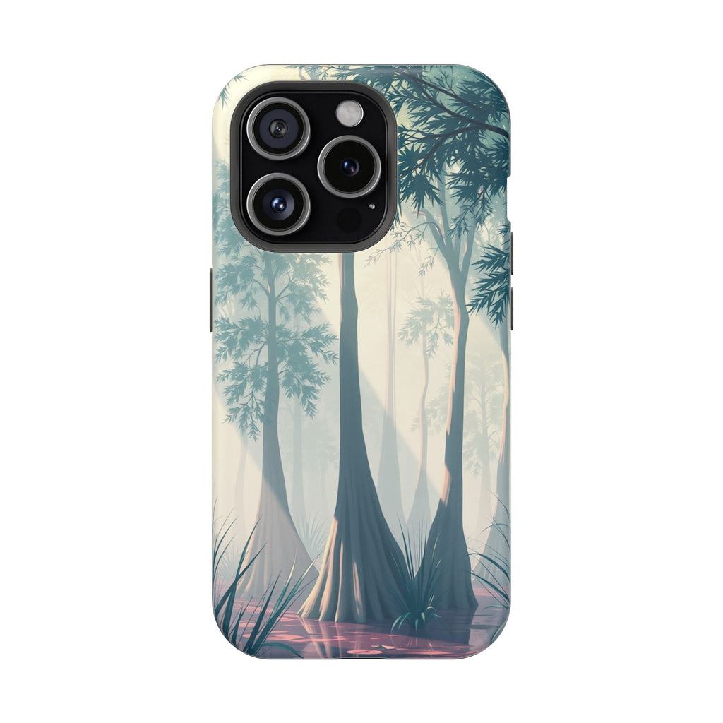 iPhone Mint And Blush Cypress Swamp Slim Everyday Designer Case · iPhone Case