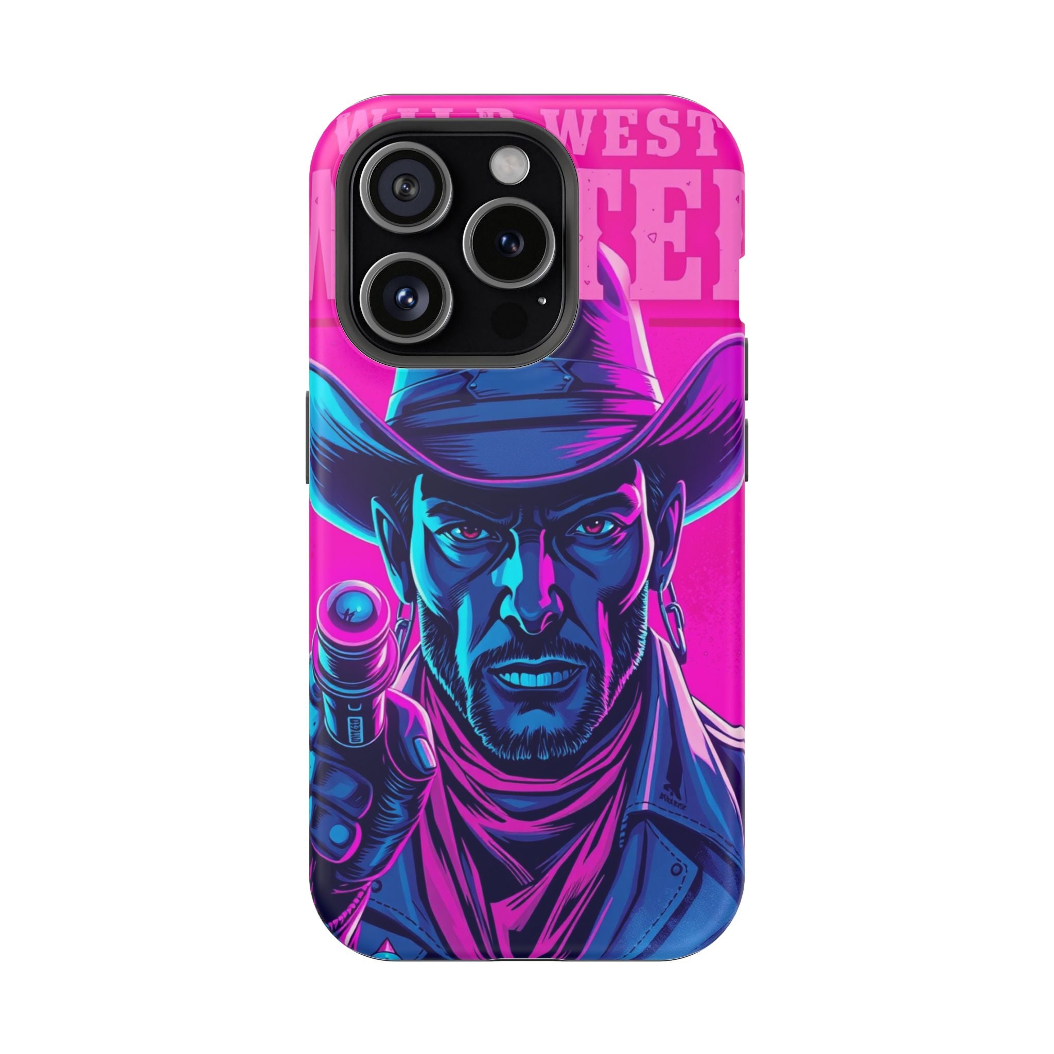 iPhone Wild West Wanted Neon Cyberpunk Slim Everyday Designer Case · iPhone Case