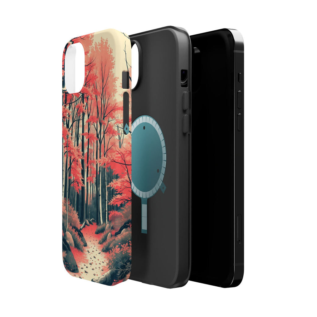 iPhone Autumn Forest Floor Risograph Print Slim iPhone Everyday · iPhone Case