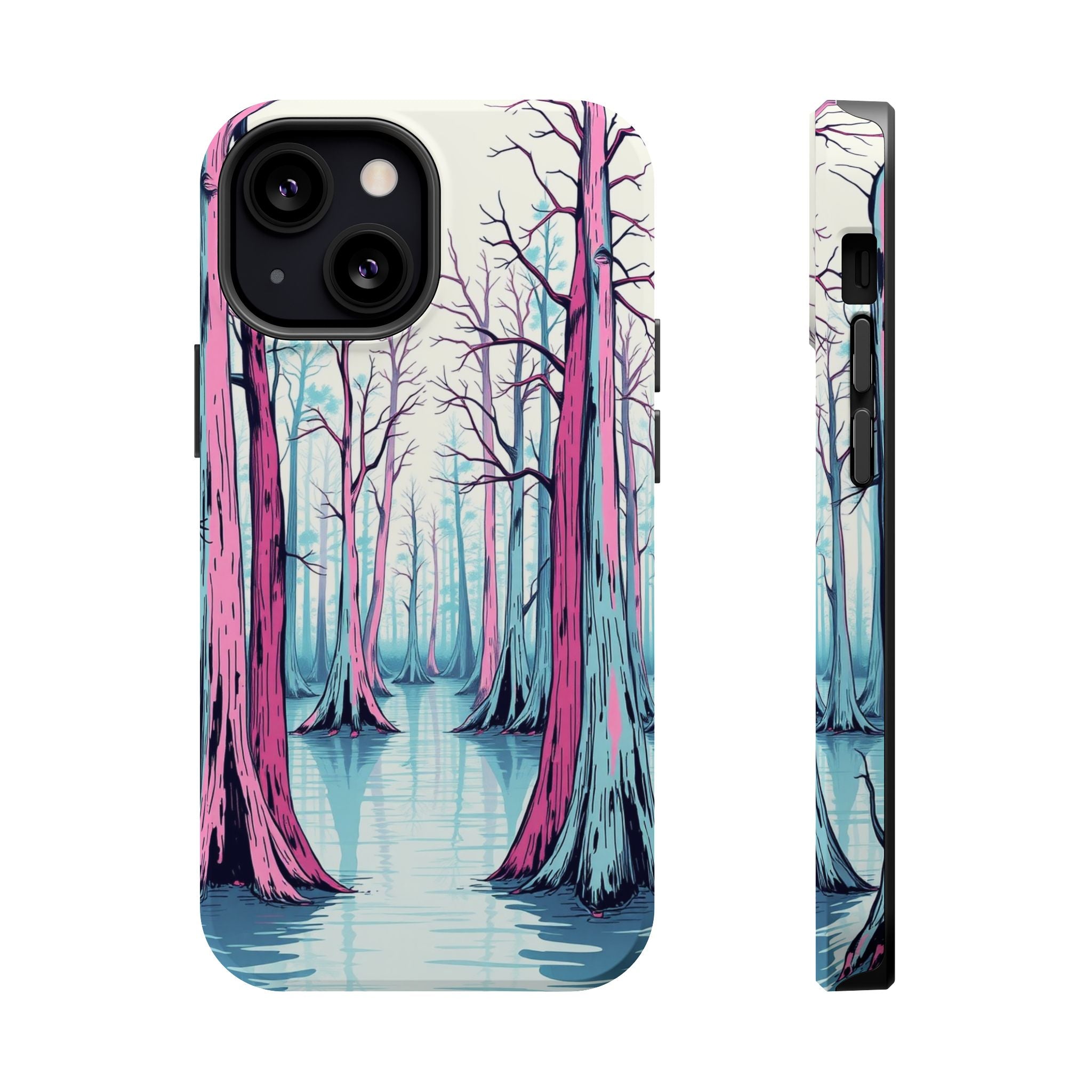 iPhone Cypress Swamp Hand-Drawn Sketch Slim Everyday Designer Case · iPhone Case