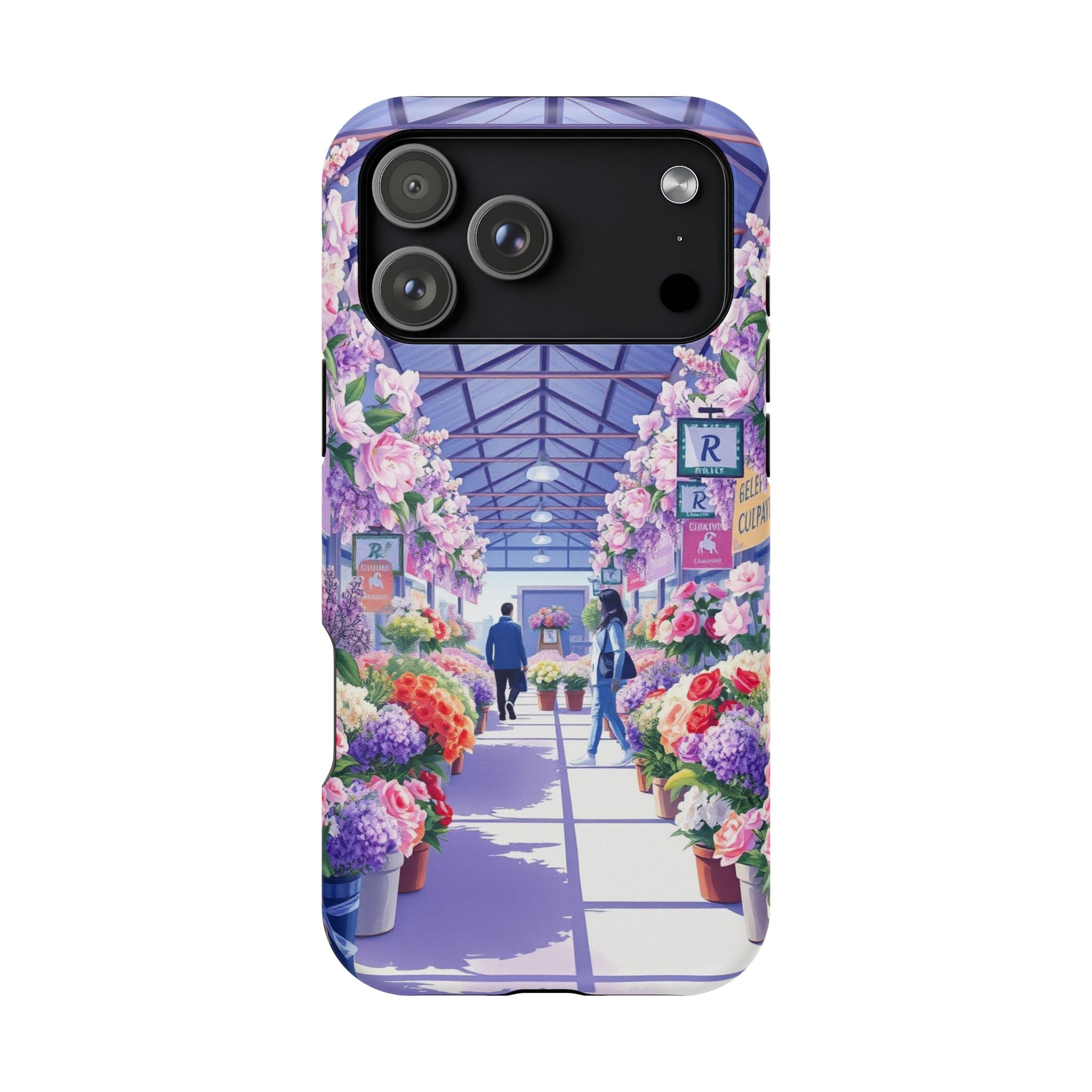 iPhone Flower Market Cinematic Art Clean Minimal Snap Cas Slim Snap Case · iPhon