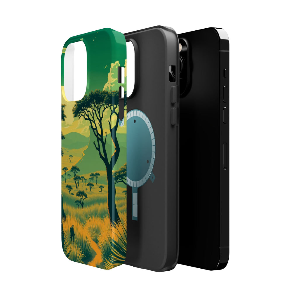 iPhone Savanna Horizon Pixel Art -Bit Slim Everyday Designer Case · iPhone Case