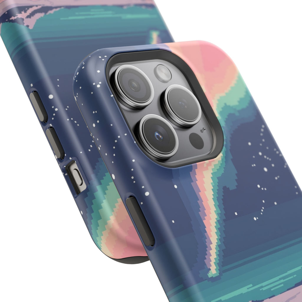 iPhone Mint And Blush Northern Lights Slim Everyday Designer Case · iPhone Case