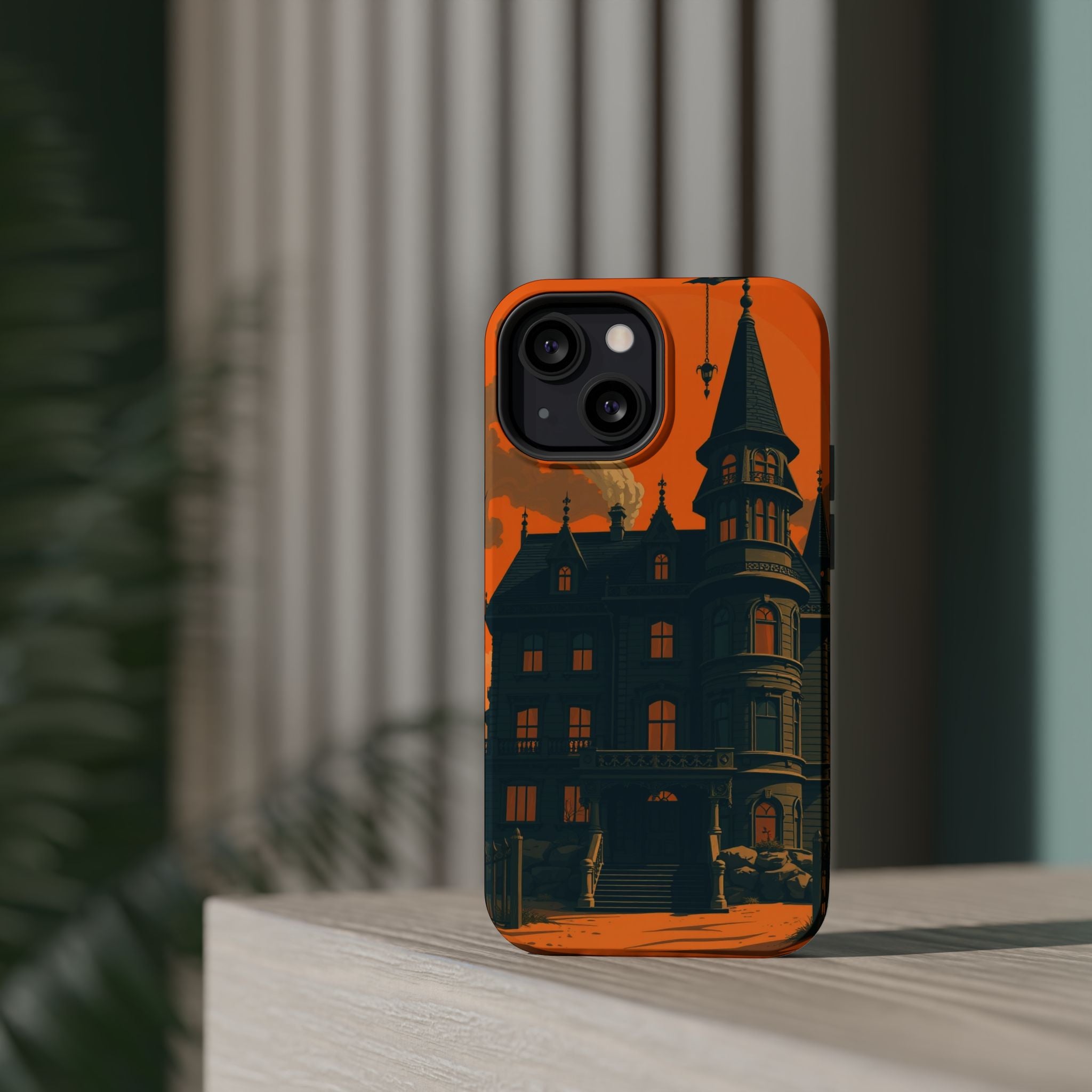 iPhone Vibrant Haunted Mansion Design Slim Everyday Designer Case · iPhone Case