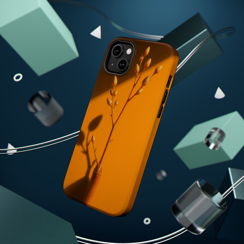 iPhone Mustard And Rust Minimalist Stem Slim Everyday iPhone Designer · iPhone C