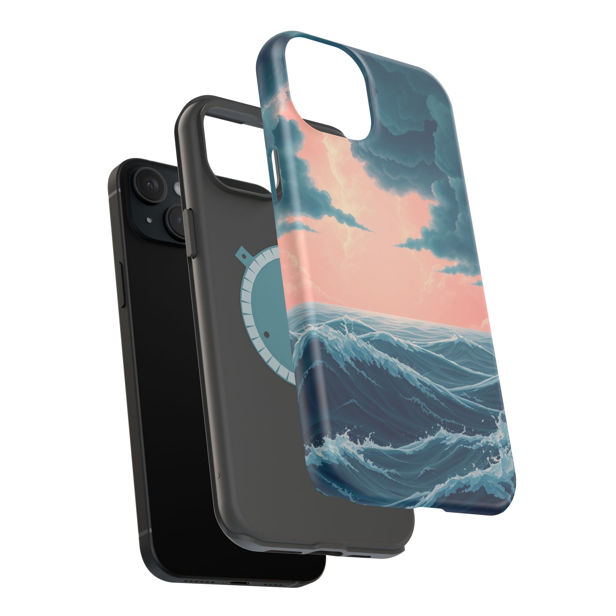 iPhone Storm at Sea 3D Digital Slim Everyday Designer Case · iPhone Case