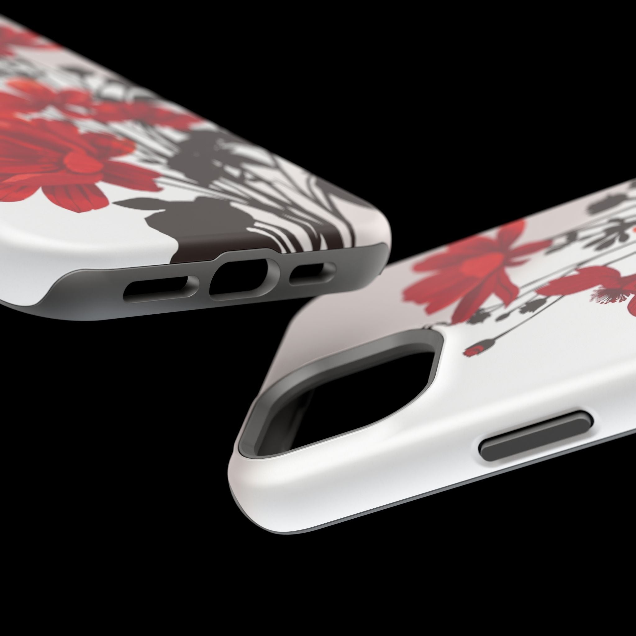 iPhone Floral Silhouette Cinematic Art Slim Snap Case · iPhone Case