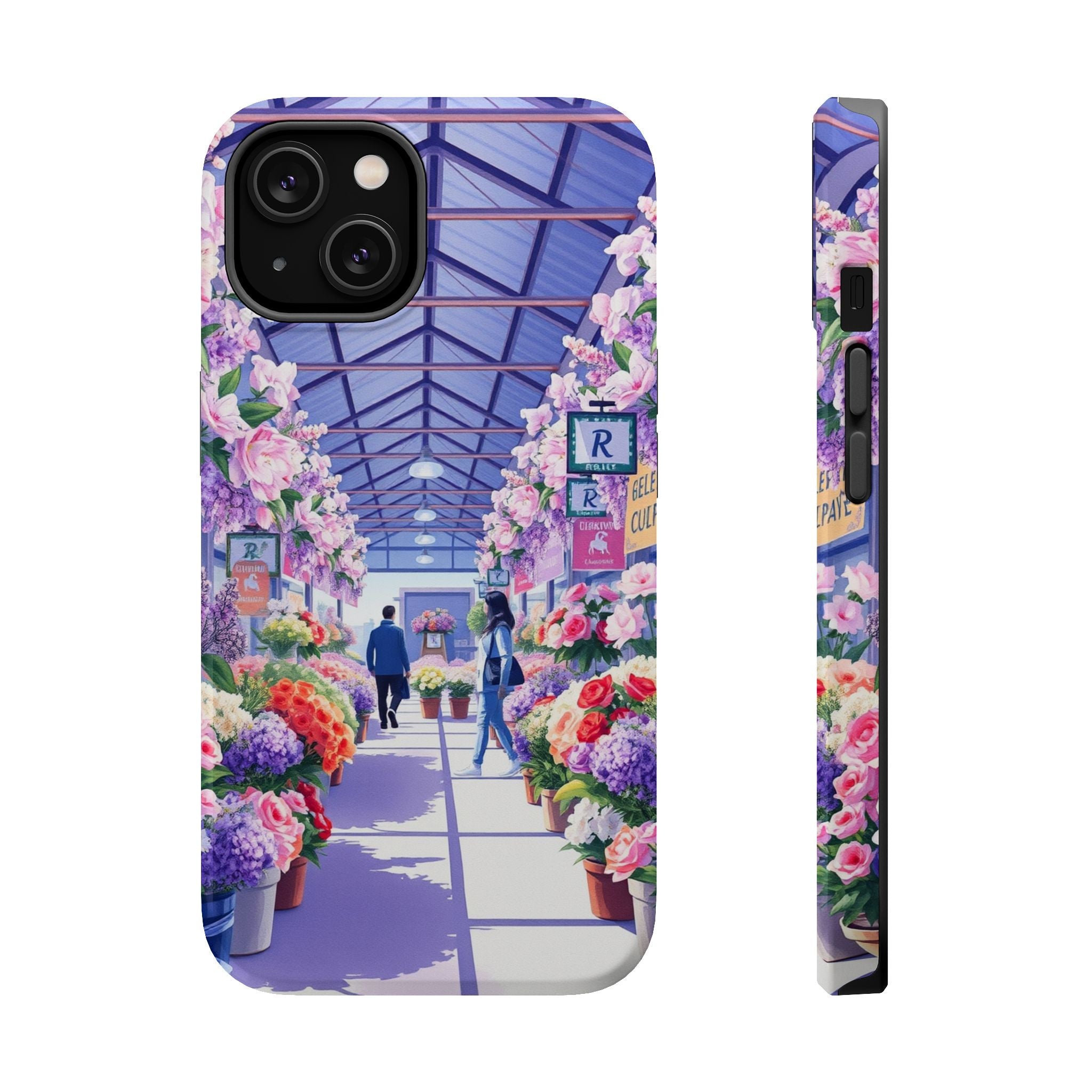 iPhone Flower Market Cinematic Art Clean Minimal Snap Cas Slim Snap Case · iPhon