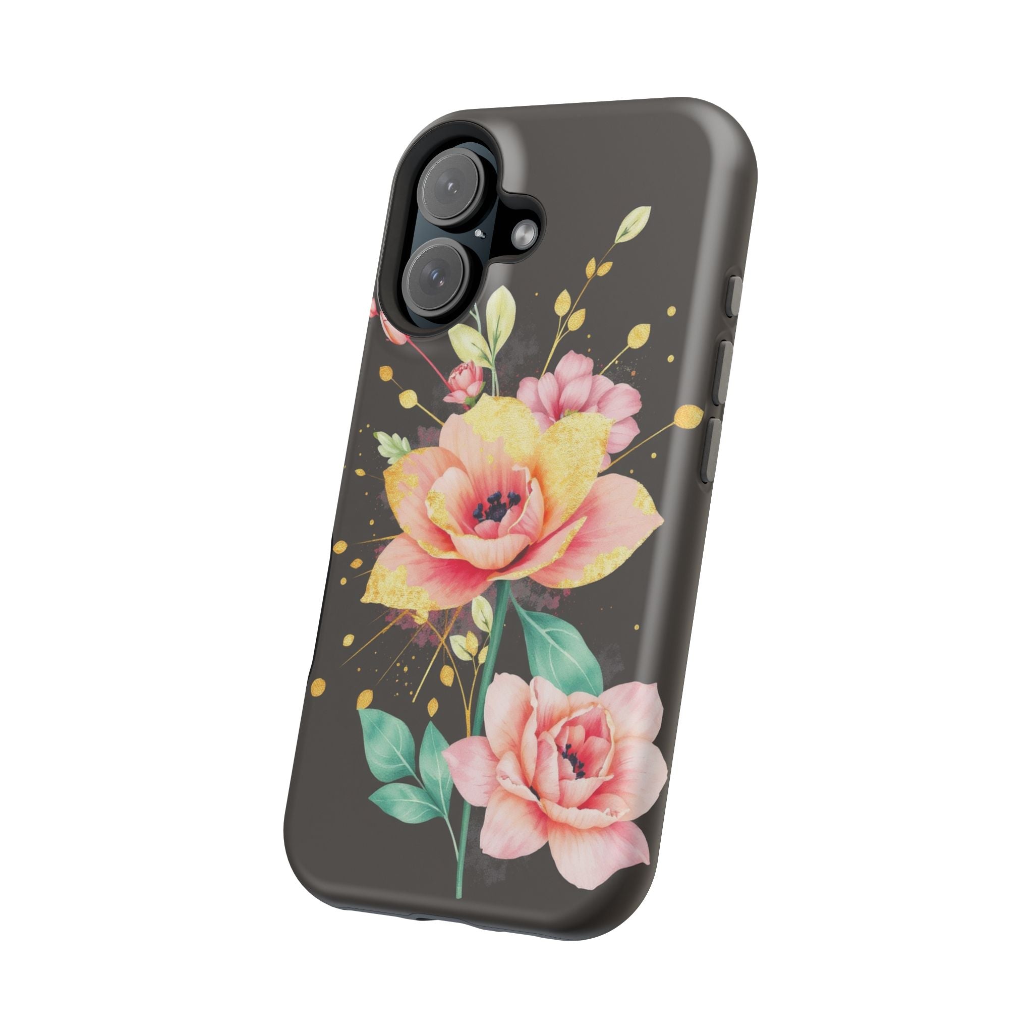 iPhone Earthy Floral Watercolor Splash Design Clean iPhone 14 Minimal · iPhone C