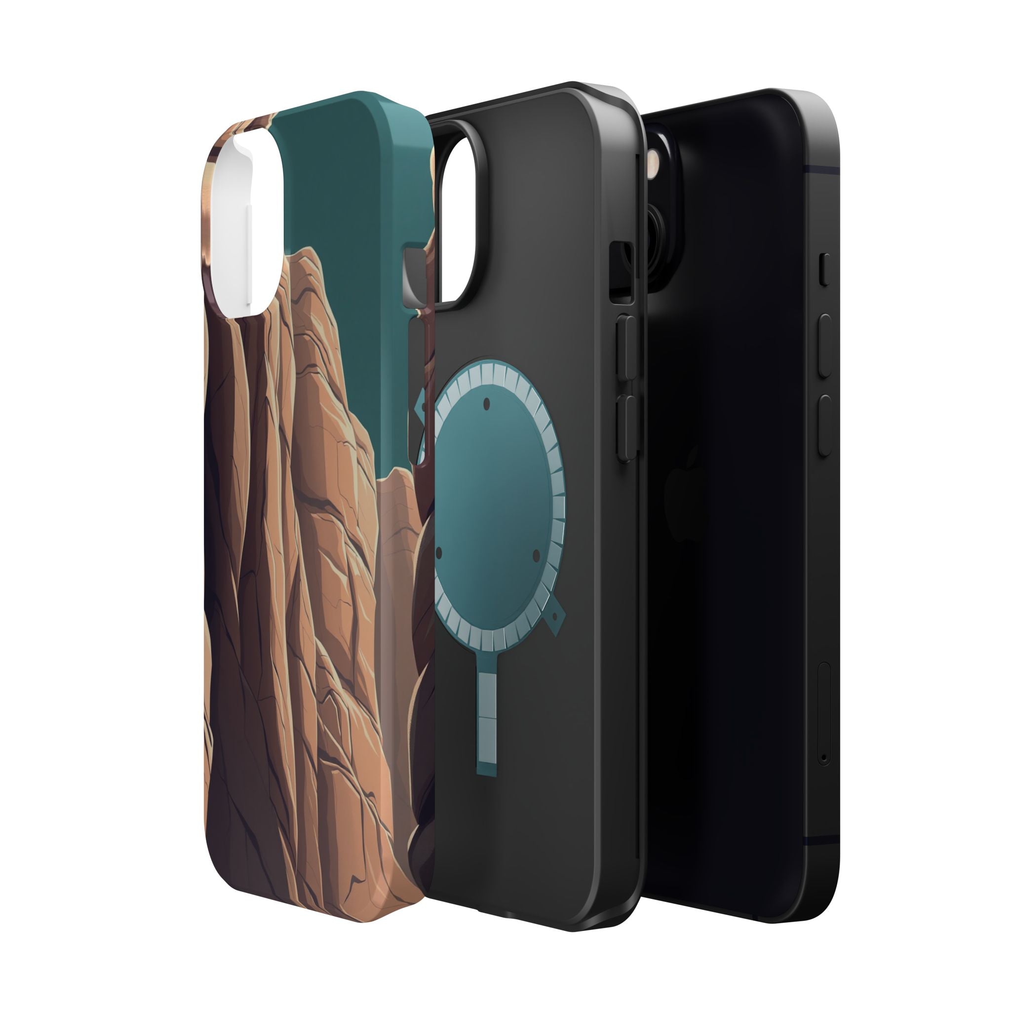 iPhone Canyon Wall Dark Academia Bold Modern Everyday Snap Case · iPhone Case