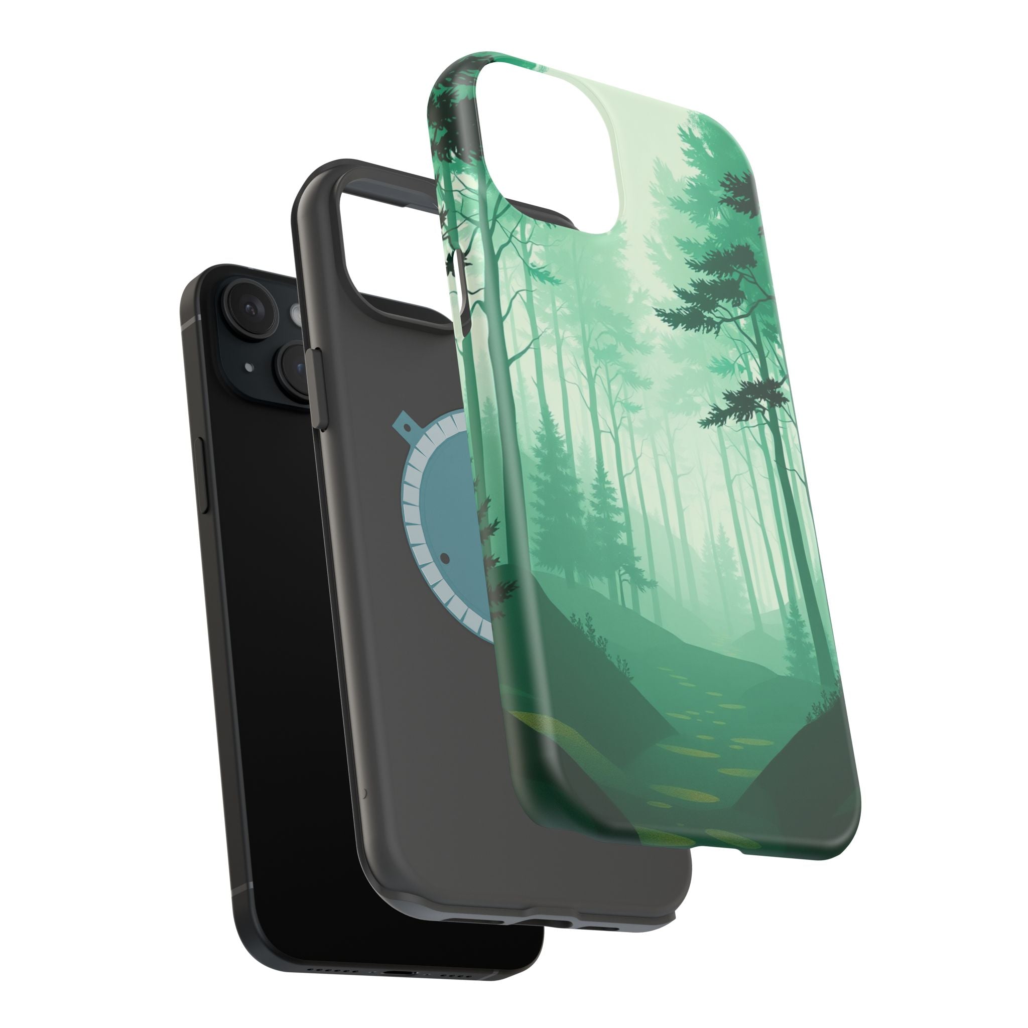 iPhone Earthy Misty Forest Path Design Slim Everyday Designer Case · iPhone Case