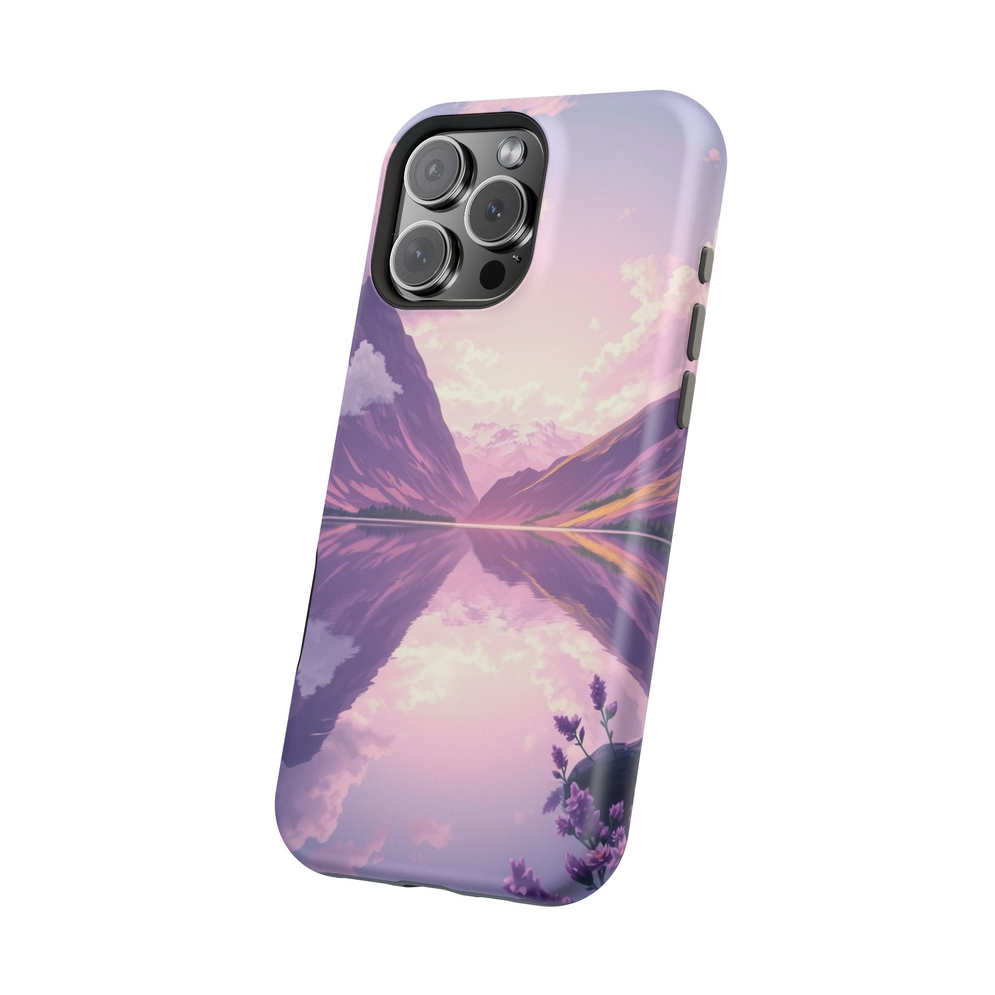 iPhone Lavender And Pearl Fjord Reflection Slim iPhone Everyday · iPhone Case