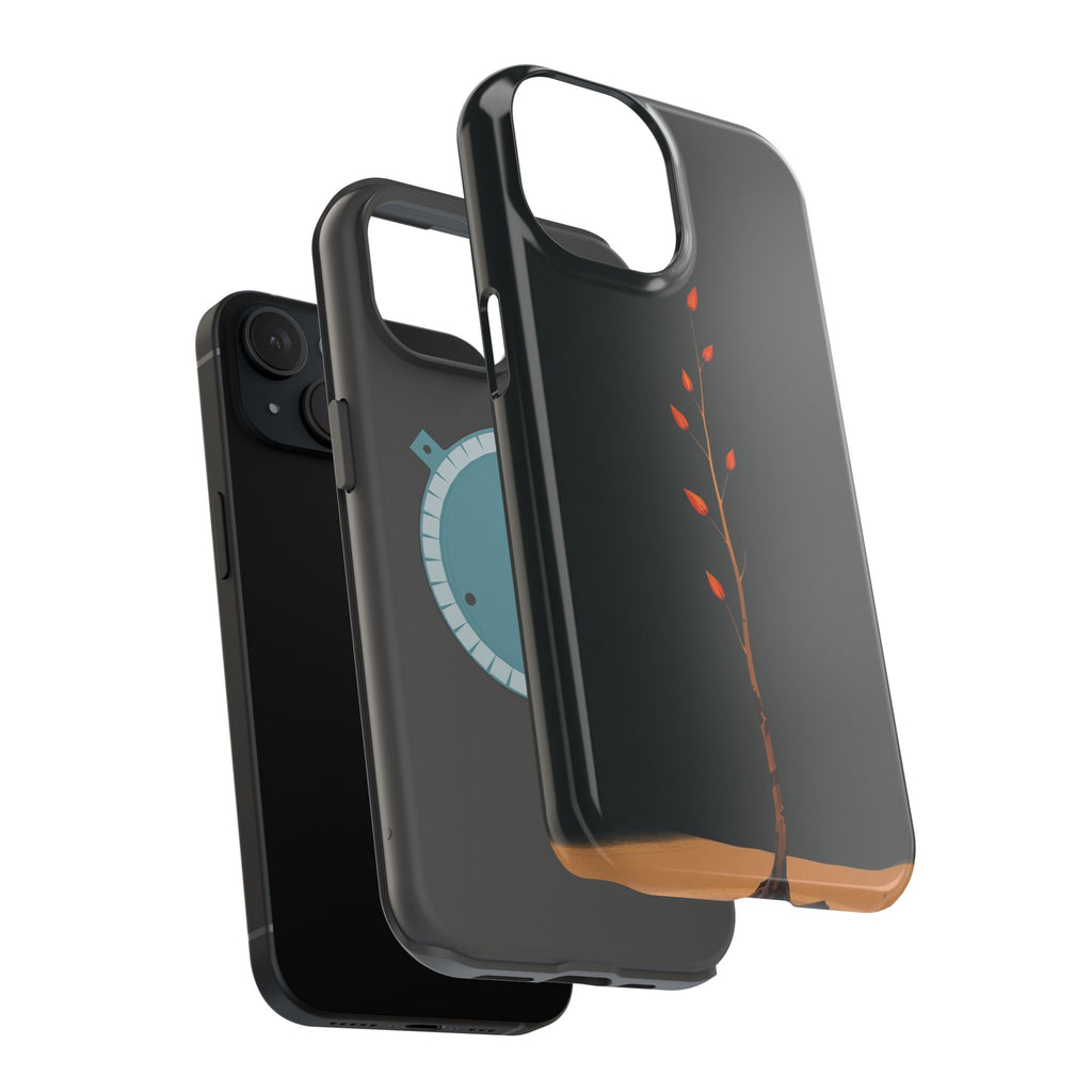 iPhone Burnt Orange And Sand Minimalist Stem Slim iPhone Everyday · iPhone Case