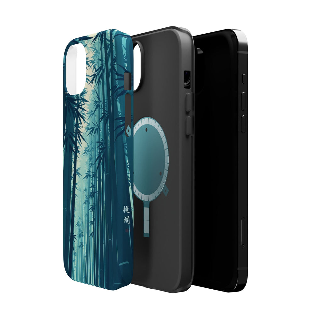 iPhone Mint And Blush Bamboo Grove 18 Slim Everyday Designer Case · iPhone Case