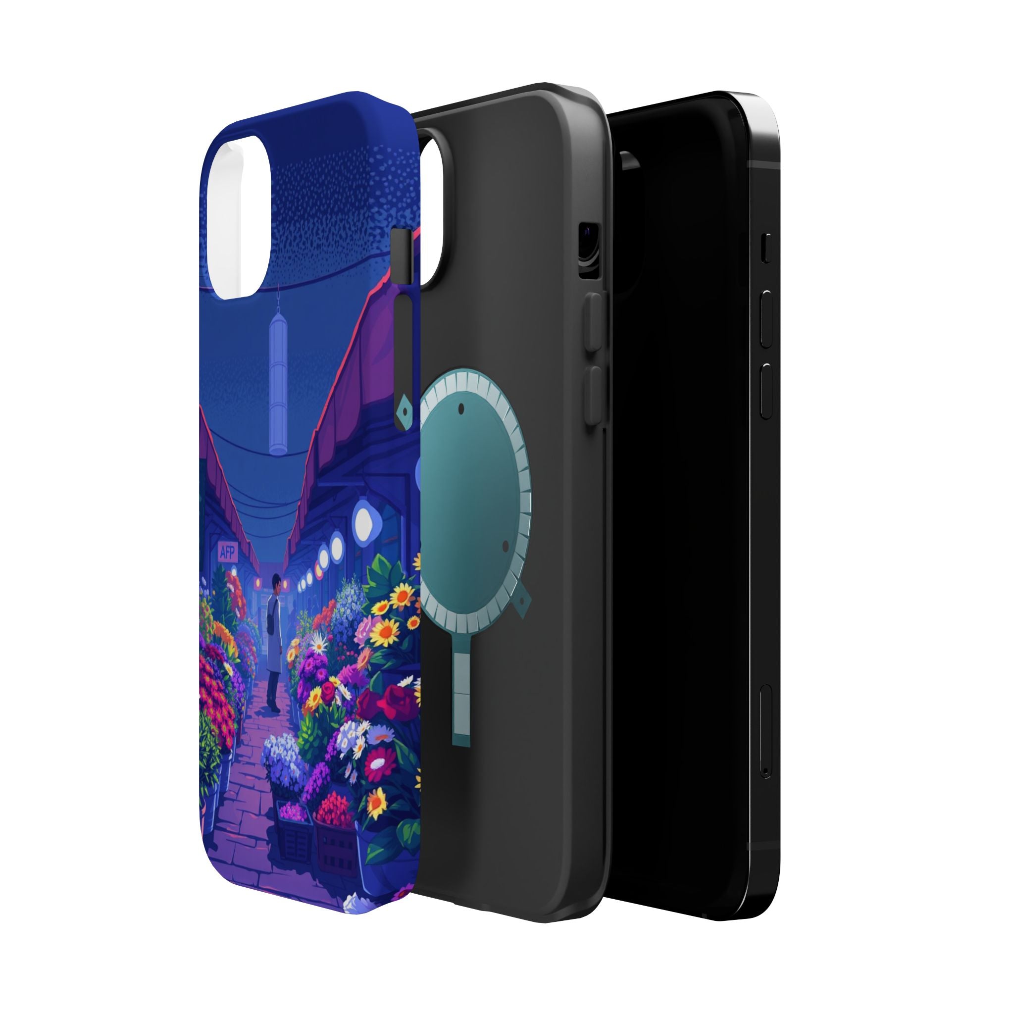 iPhone Flower Market Electric Art Bold Modern Everyday Snap Case · iPhone Case