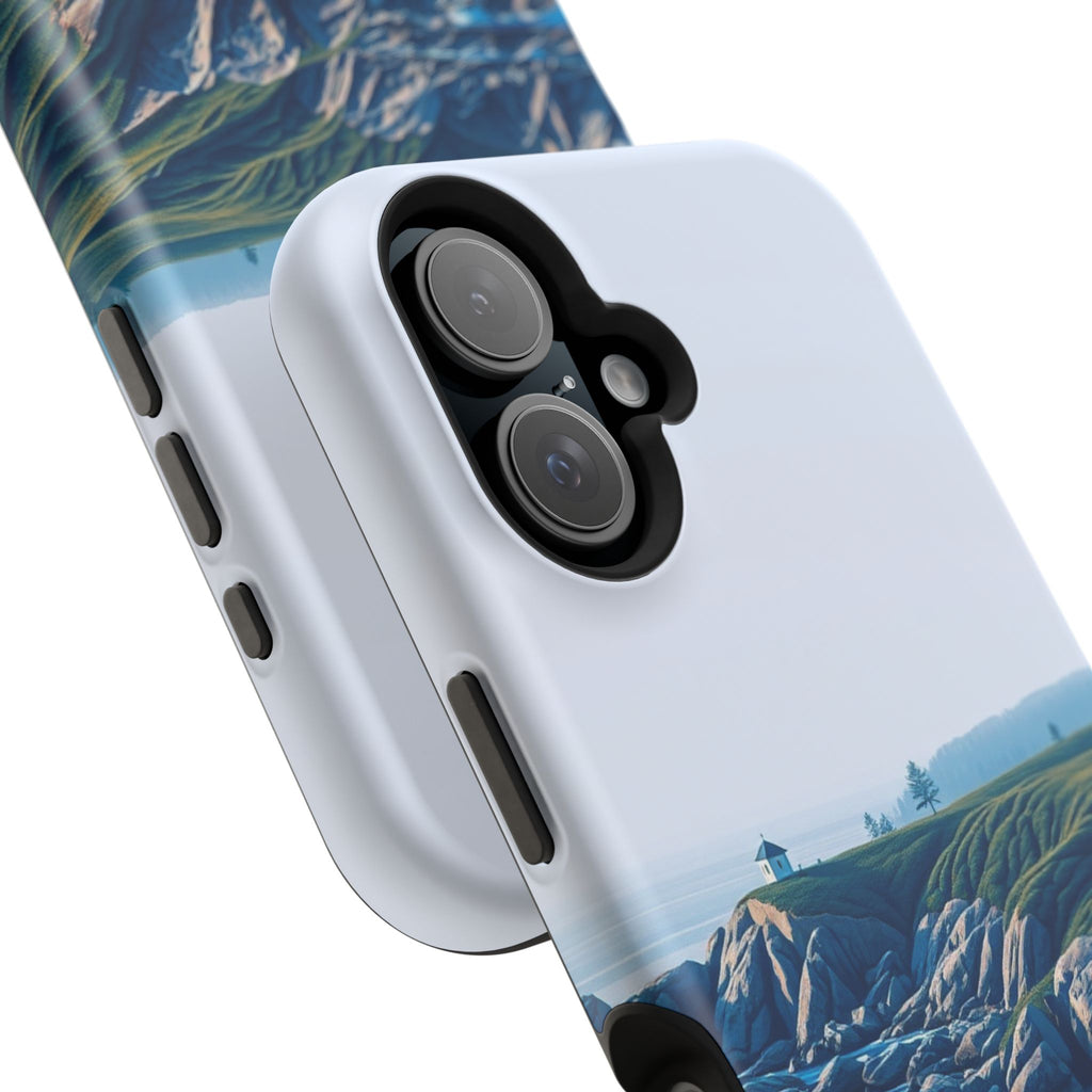 iPhone Midnight Blue And Silver Pebble Beach Soft iPhone 20 Finish · iPhone Case
