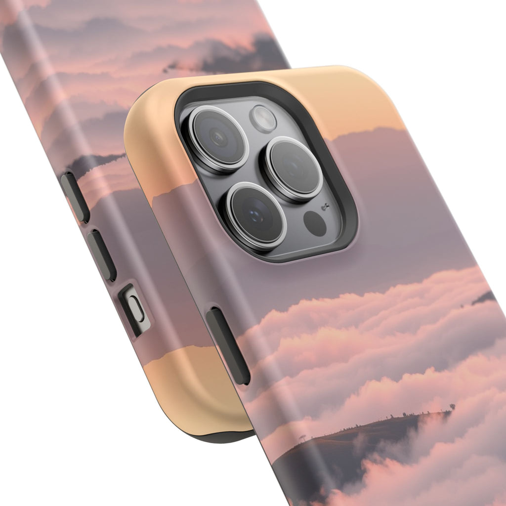 iPhone Fog Rolling Over Hills Grunge Distressed Soft iPhone Finish · iPhone Case