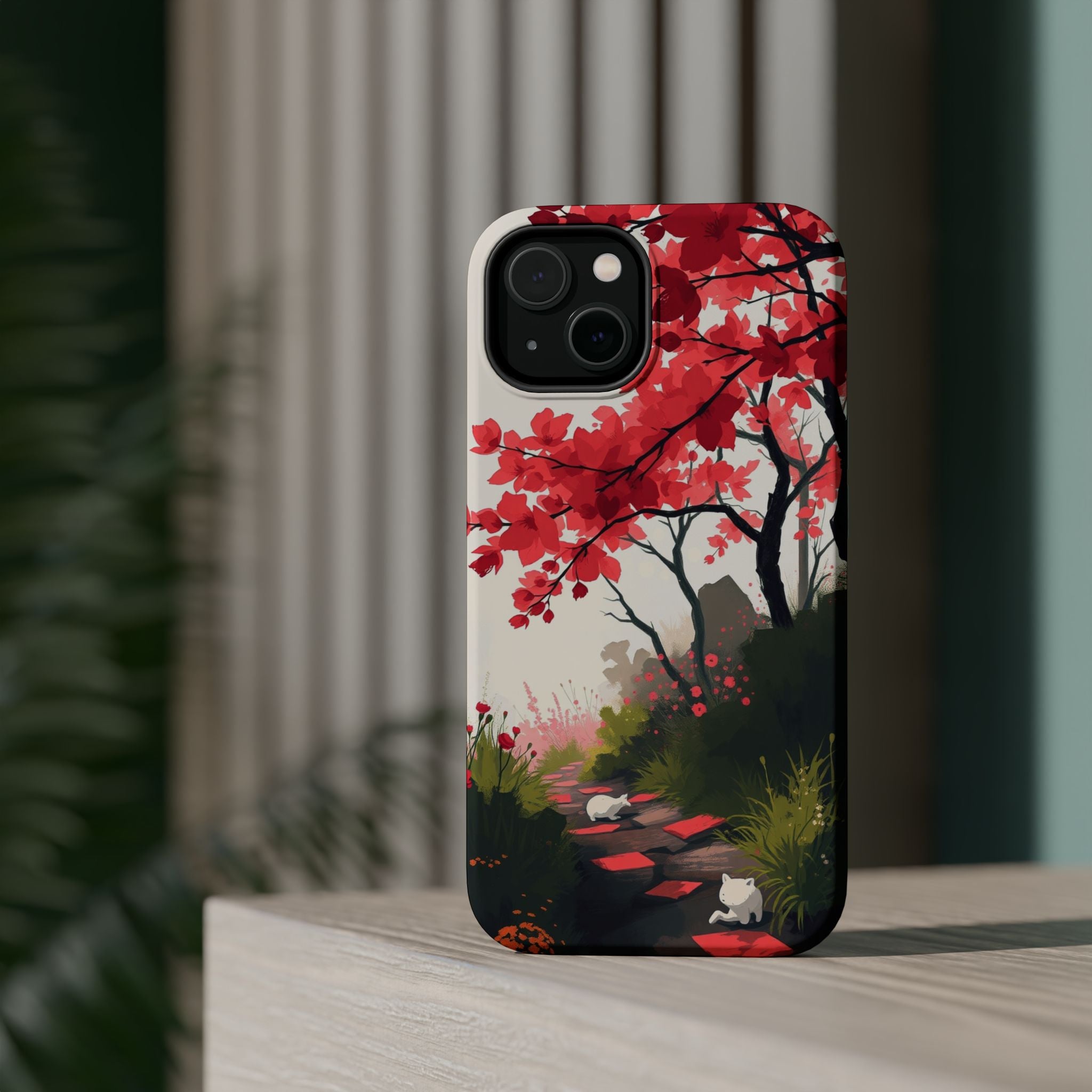 iPhone Blossom Trail Oil Painting Impressionist Soft iPhone Finish · iPhone Case