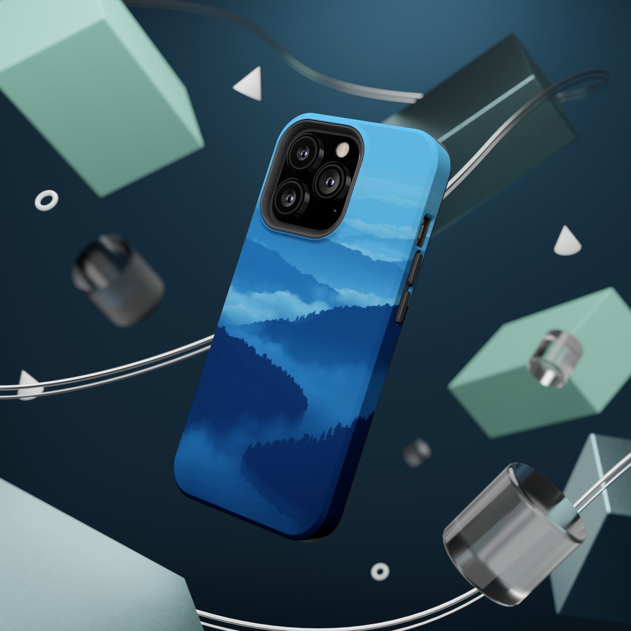 iPhone Fog Rolling Over Hills Pixel Art -Bit Slim iPhone Everyday · iPhone Case