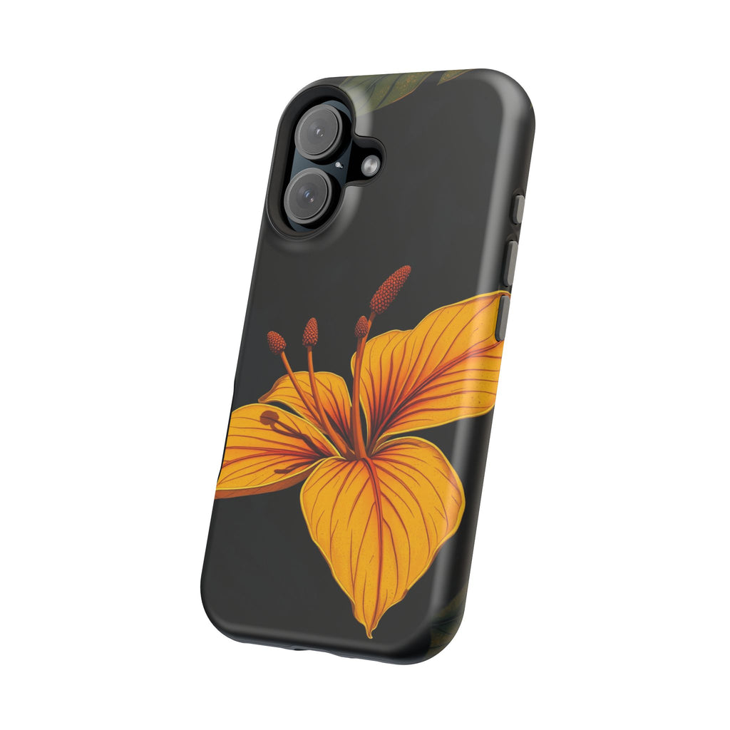 iPhone Earthy Tropical Bloom Design Artistic Everyday Cas Slim Snap Case · iPhon