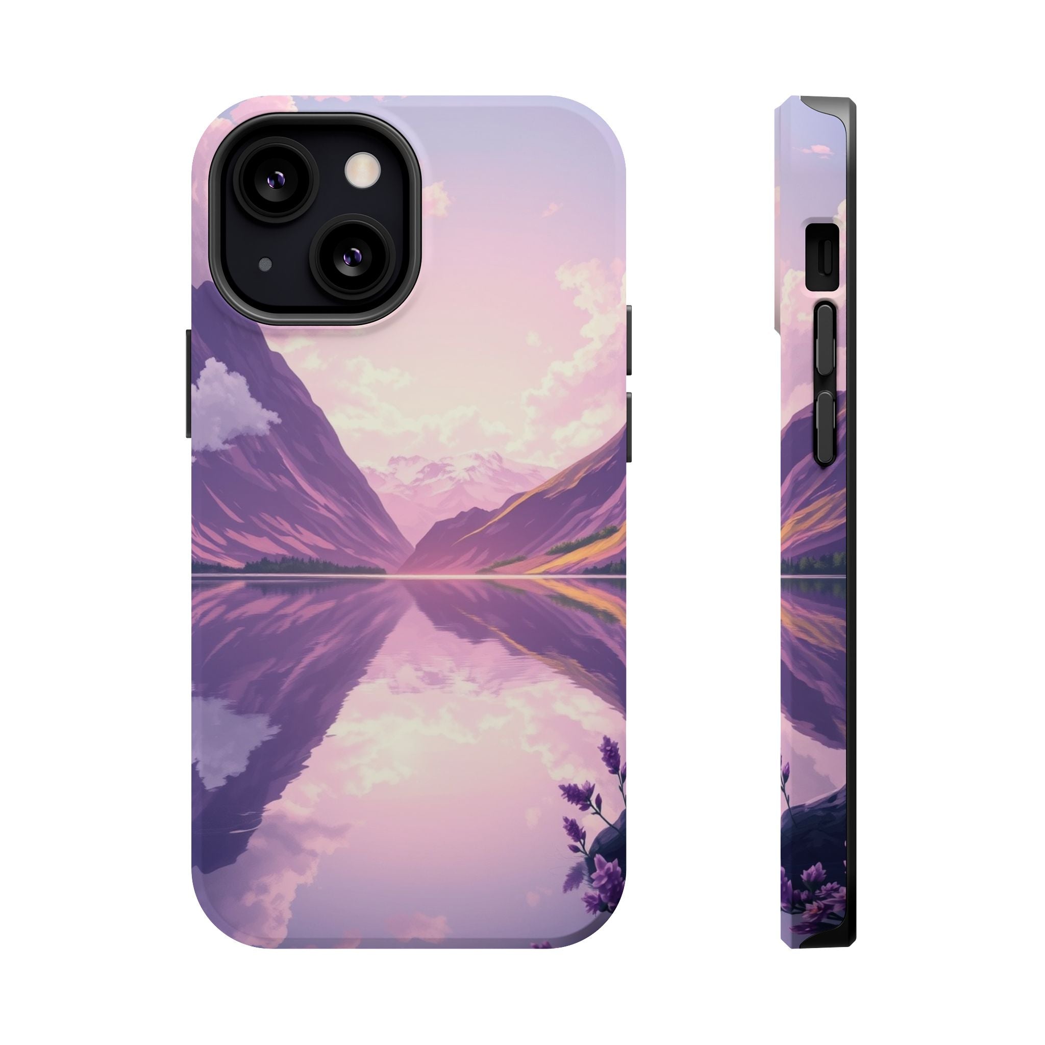 iPhone Lavender And Pearl Fjord Reflection Slim iPhone Everyday · iPhone Case