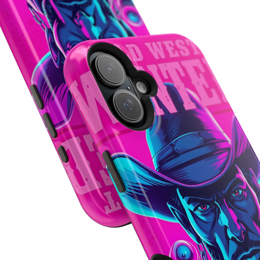 iPhone Wild West Wanted Neon Cyberpunk Slim Everyday Designer Case · iPhone Case