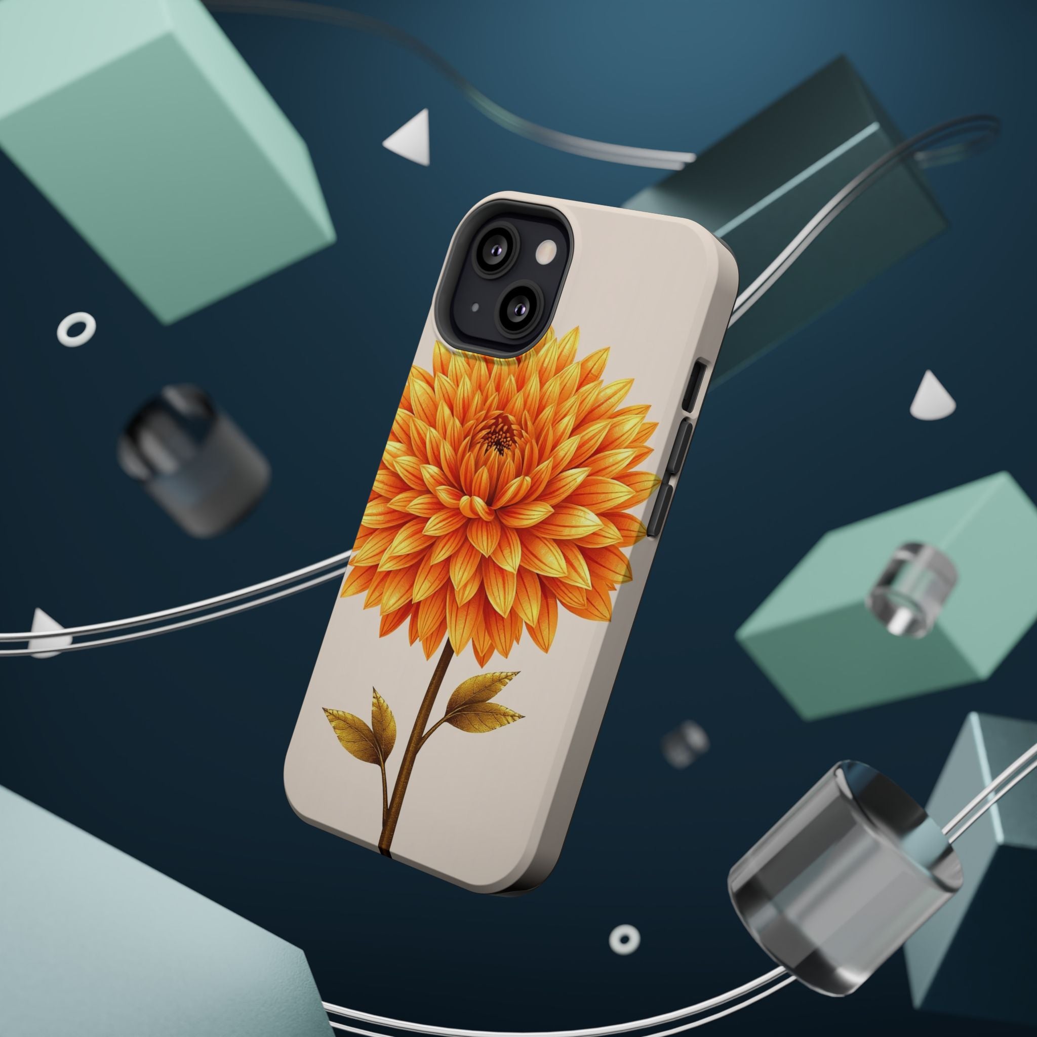 iPhone Chrysanthemum Classic Gold Foil Luxury Slim iPhone Everyday · iPhone Case