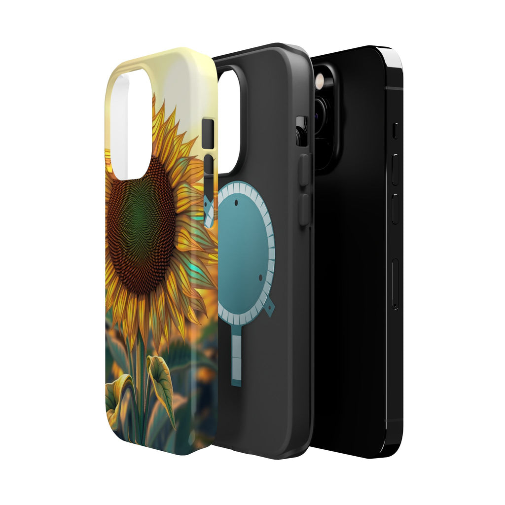iPhone Sunflower Prairie Bold Art Bold Modern Everyday Snap Case · iPhone Case