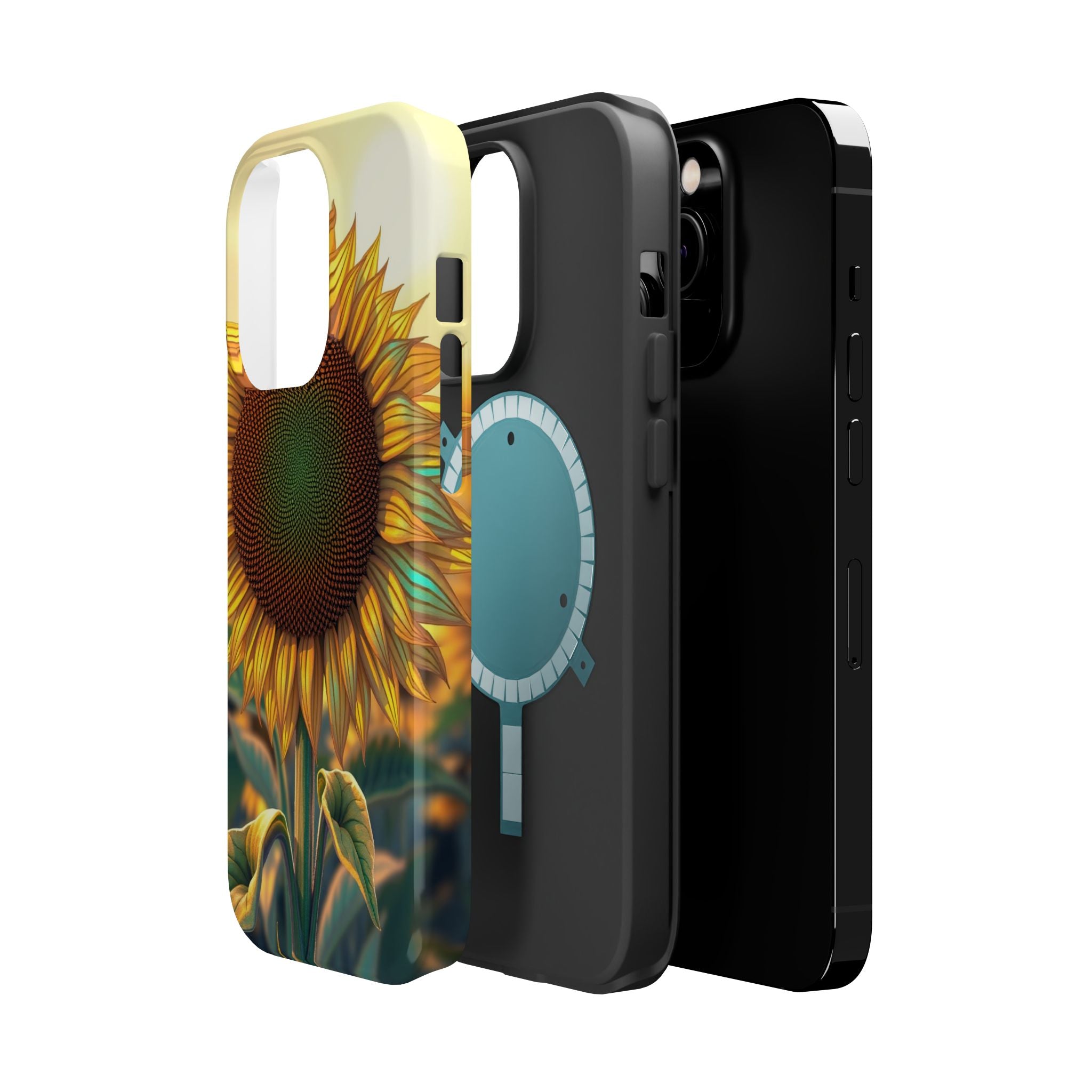 iPhone Sunflower Prairie Bold Art Bold Modern Everyday Snap Case · iPhone Case