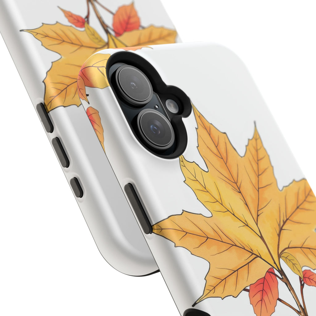 iPhone Mint And Blush Autumn Maple Bold Modern Everyday Snap Case · iPhone Case