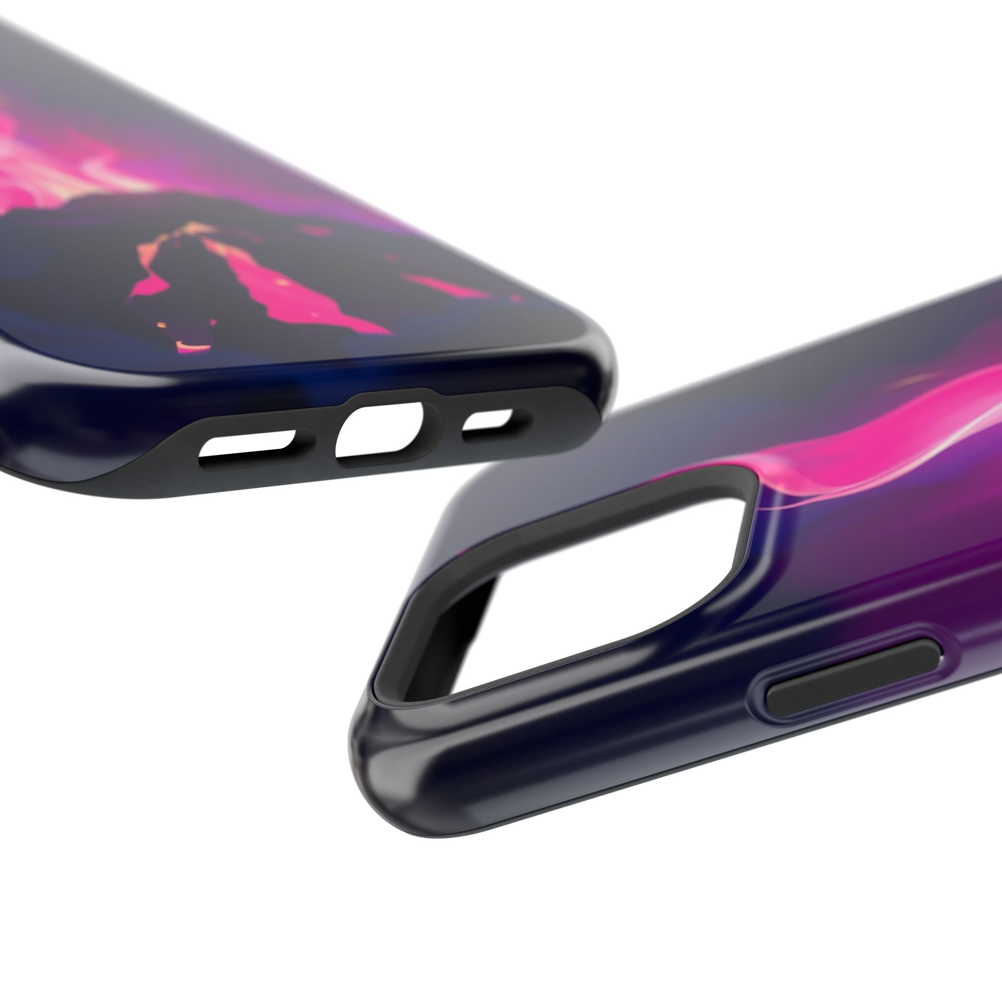 iPhone Cyan And Magenta Wildfire Glow Slim Everyday Designer Case · iPhone Case