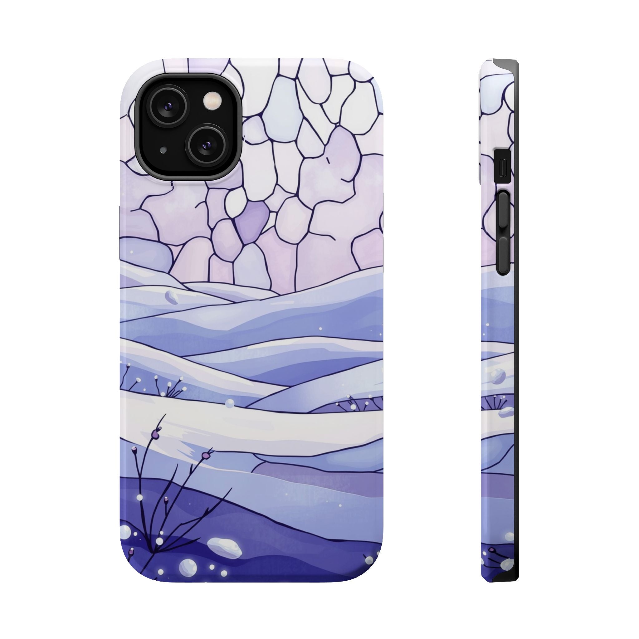 iPhone Snow Field Electric Art 11 Bold Modern Everyday Snap Case · iPhone Case