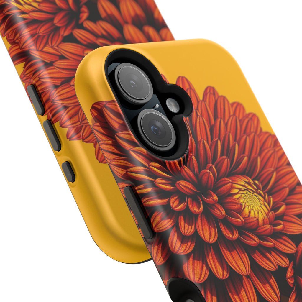 iPhone Mustard And Rust Ranunculus Stack Slim Everyday iPhone 14 · iPhone Case
