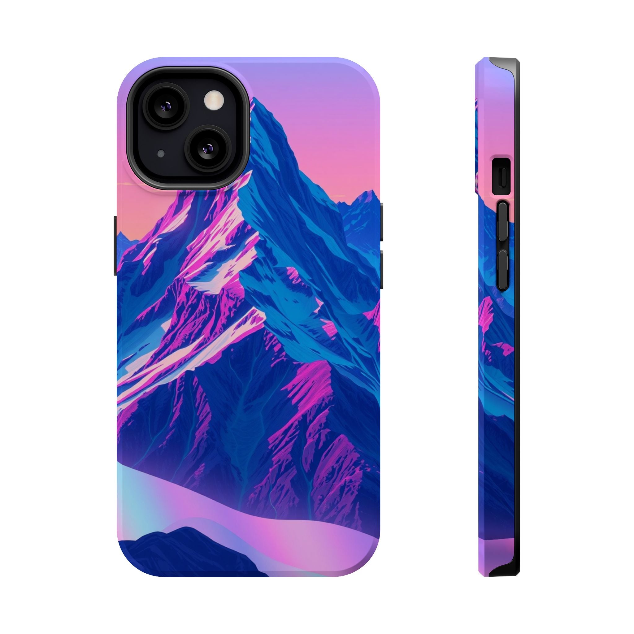 iPhone Mountain at Sunrise Holographic Iridescent iPhone Clean Minimal · iPhone