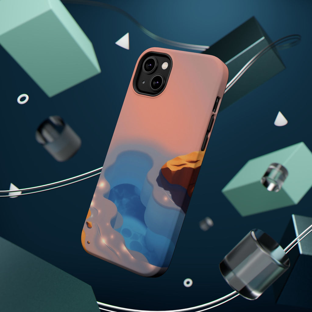 iPhone Burnt Orange And Sand Tidal Pool Slim Everyday iPhone Designer · iPhone C