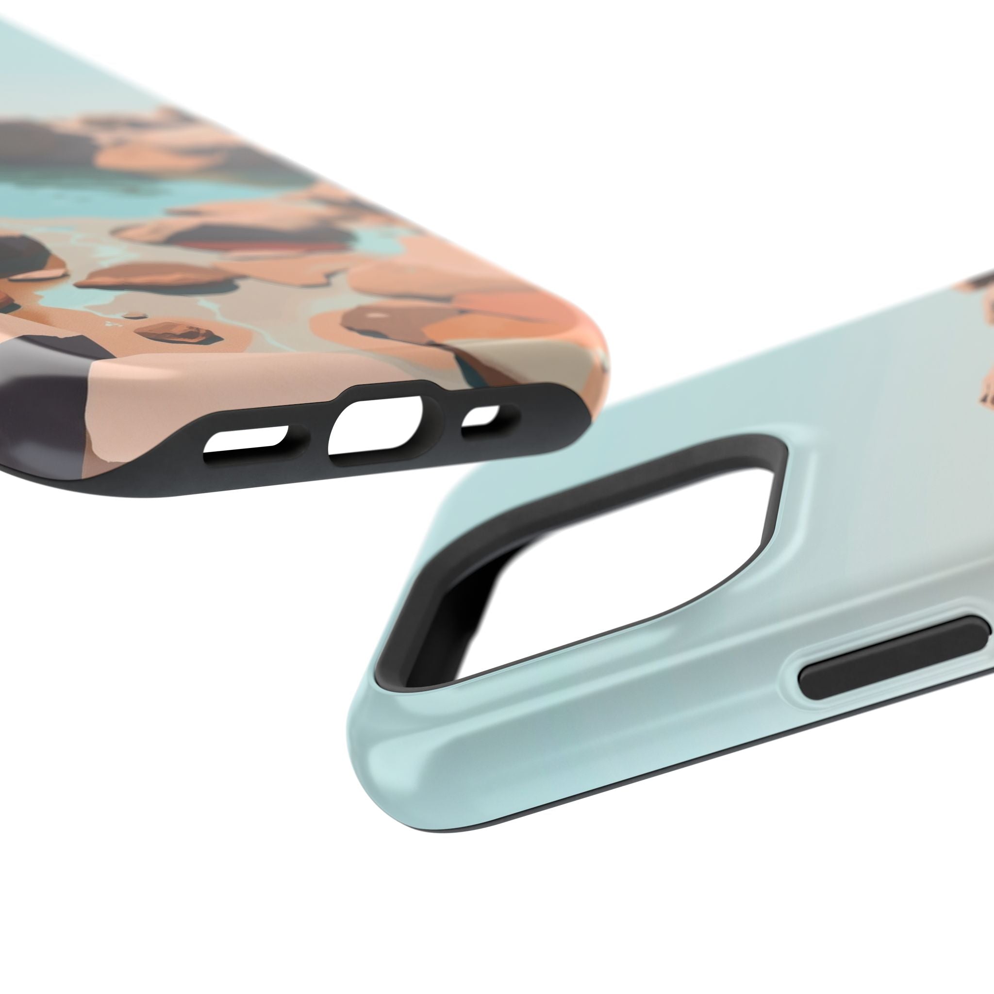 iPhone Tidal Pool Oil Painting Impressionist Slim iPhone Everyday · iPhone Case