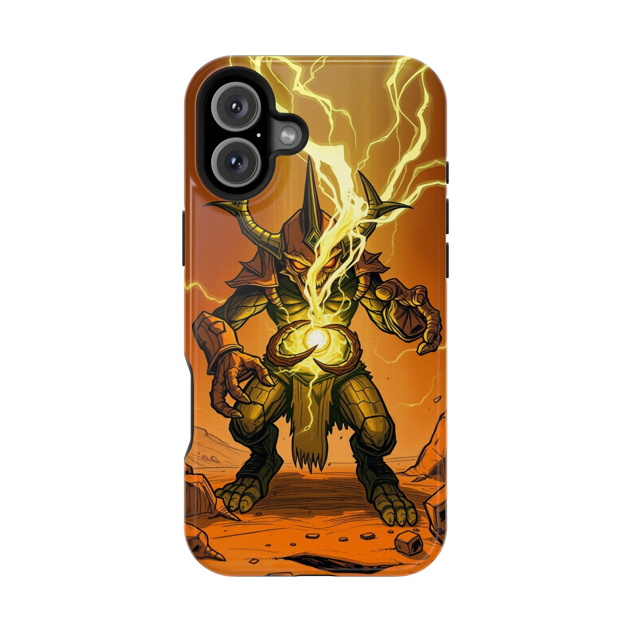 iPhone Burnt Orange And Sand Chaos Goblin Energy Clean Minimal Snap Case · iPhon