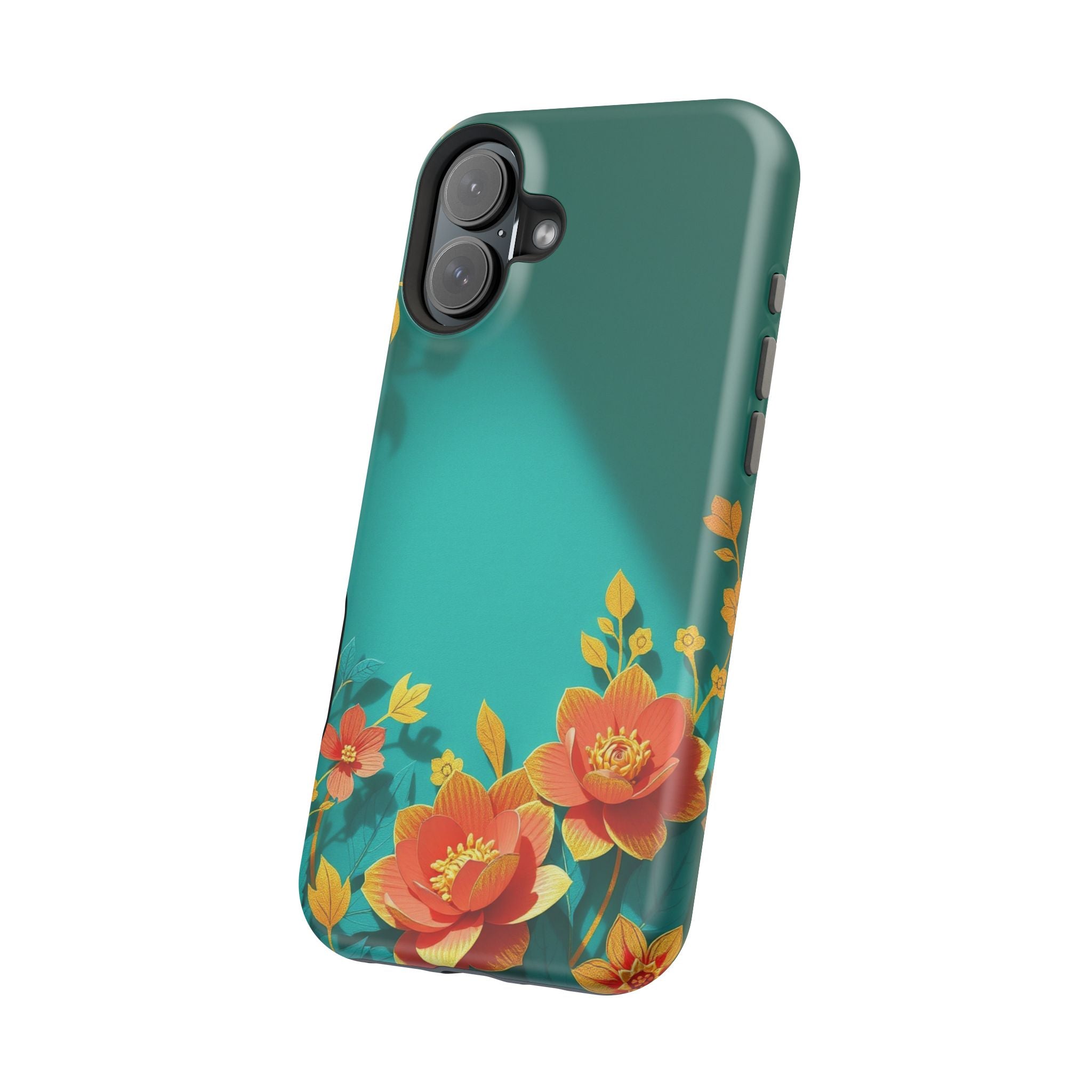iPhone Floral Gold Foil Paper Cut Art Slim Everyday Designer Case · iPhone Case