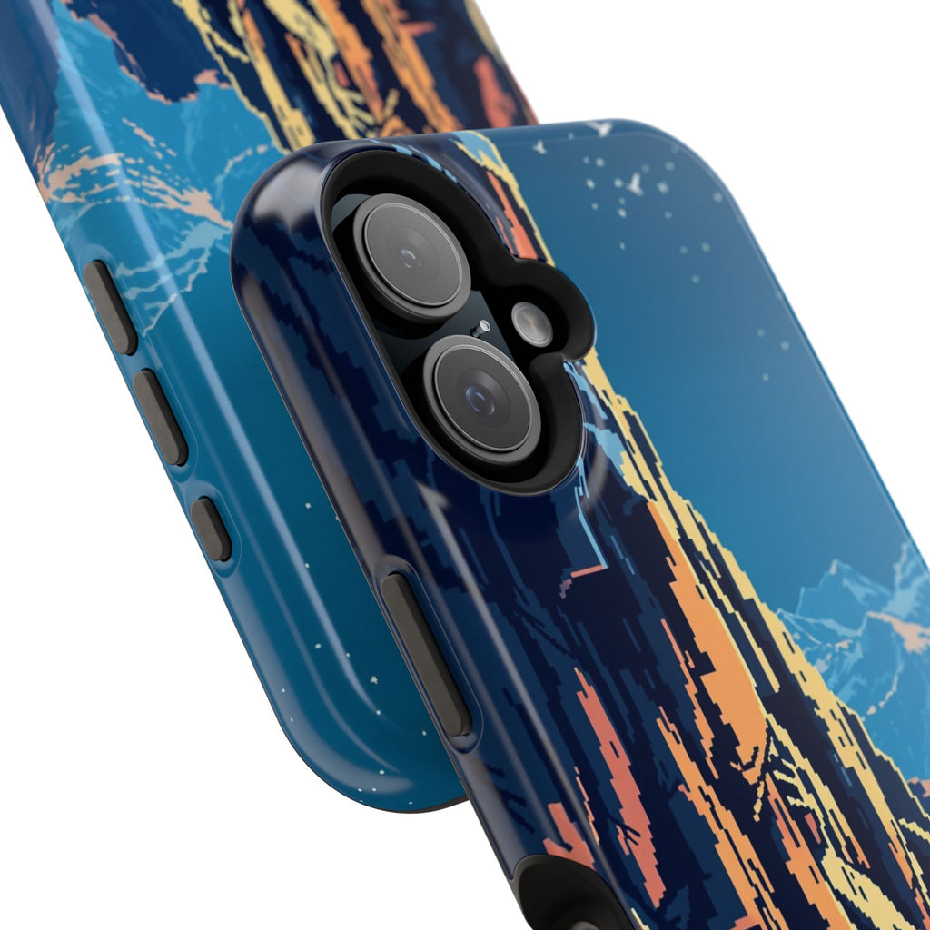 iPhone Midnight Blue And Silver Canyon Wall Slim iPhone Everyday · iPhone Case