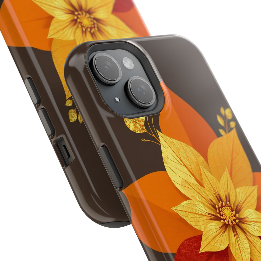 iPhone Floral Gold Foil Abstract Geometric Slim iPhone Everyday · iPhone Case