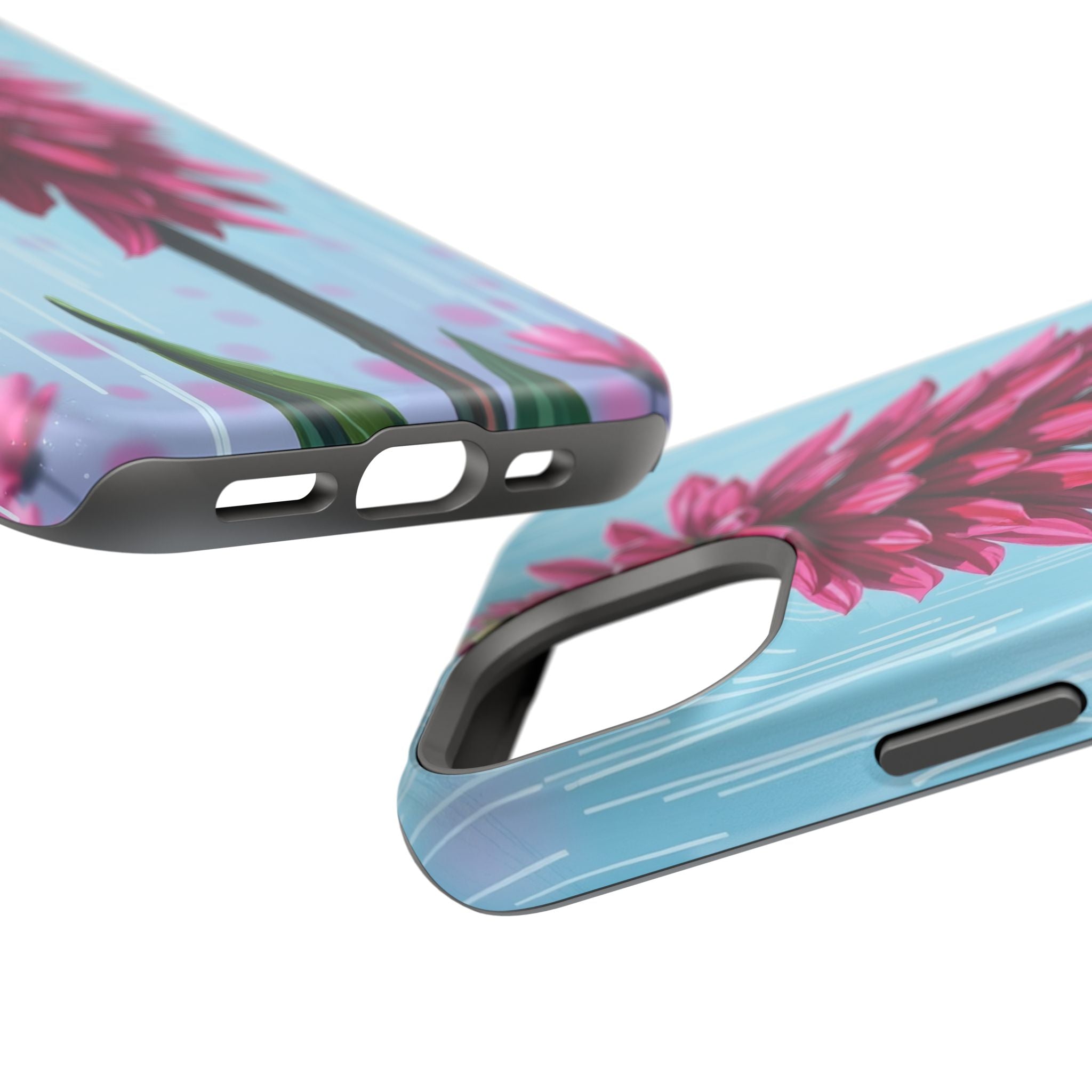 iPhone Cyan And Magenta Spring Shower Bloom Slim iPhone Everyday · iPhone Case