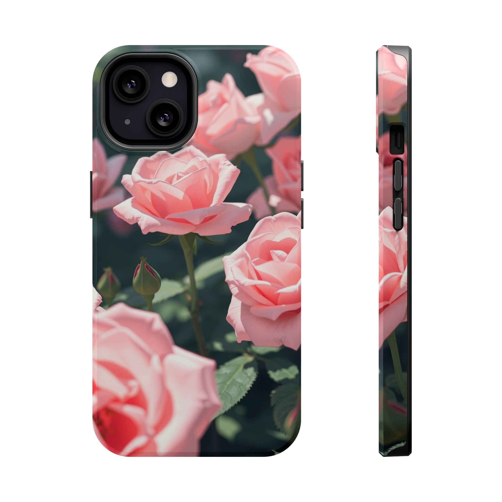 iPhone Mint And Blush Rose Garden Bold Modern Everyday Snap Case · iPhone Case