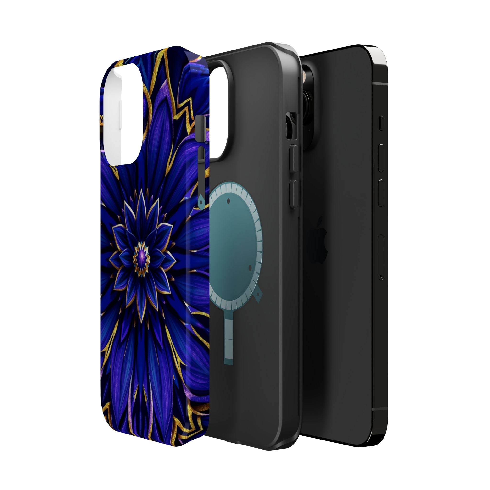 iPhone Floral Mandala Electric Art 14 Slim Everyday Designer Case · iPhone Case