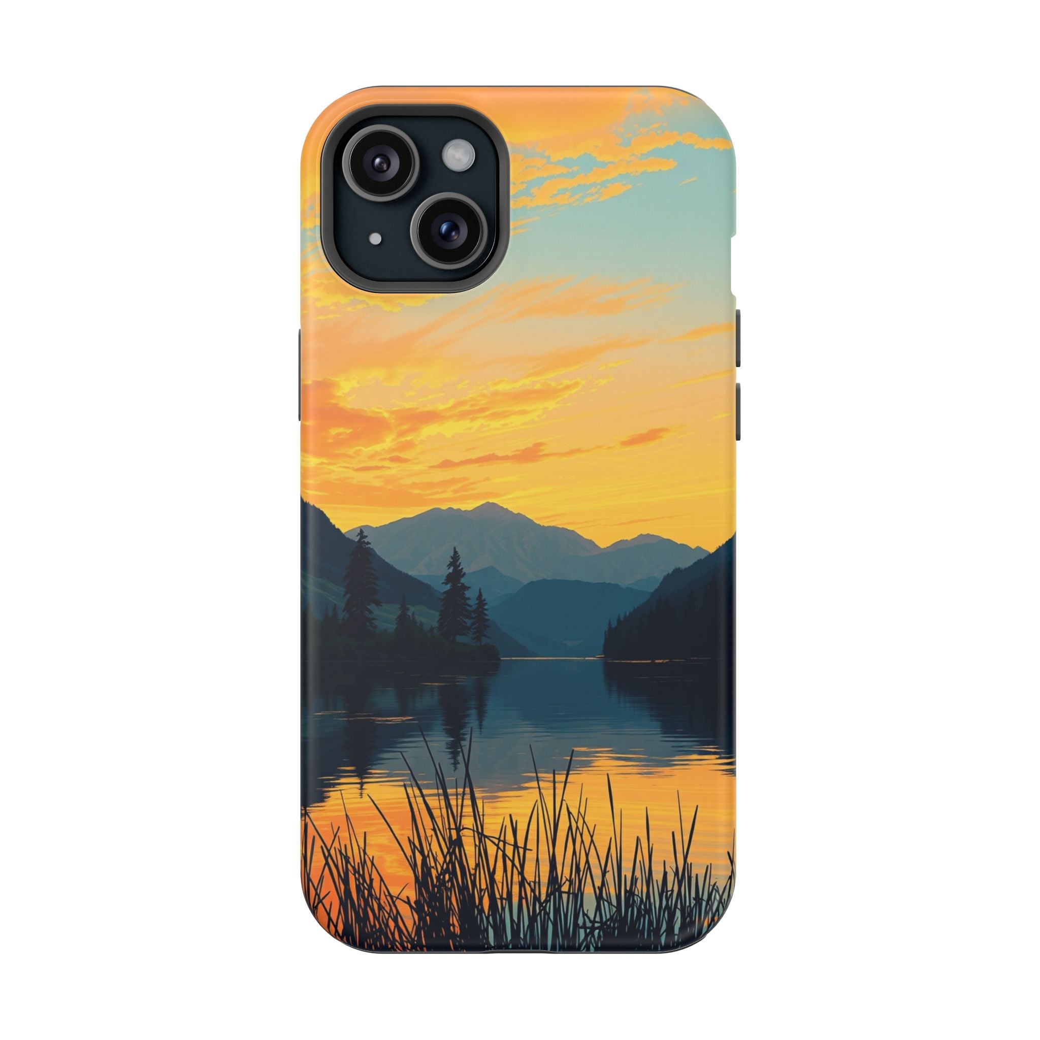 iPhone Lake at Twilight Oil Painting Impressionist iPhone Artistic · iPhone Case