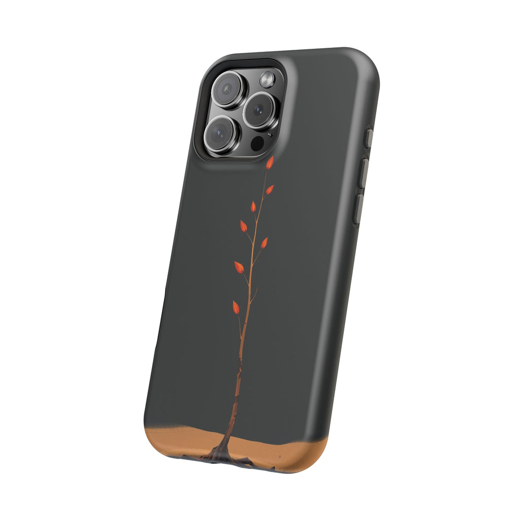 iPhone Burnt Orange And Sand Minimalist Stem Slim iPhone Everyday · iPhone Case