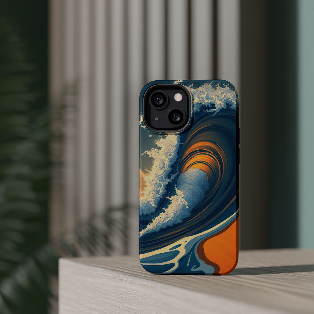 iPhone Ocean Wave Crash Dark Academia Slim Everyday Designer Case · iPhone Case