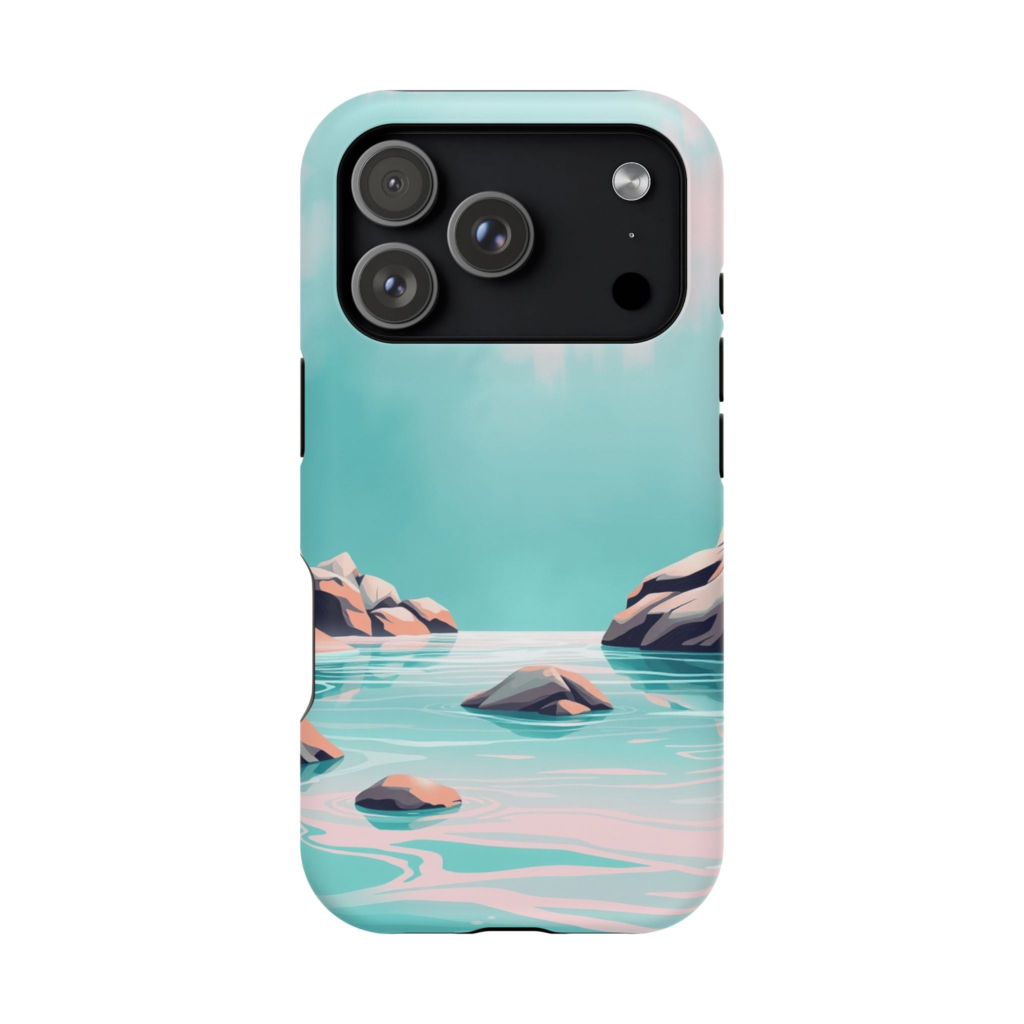iPhone Vibrant Tidal Pool Design Bold Modern Everyday Snap Case · iPhone Case